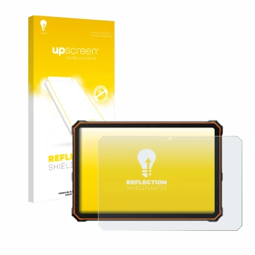 Face avant d’un emballage produit avec le logo de la marque upscreen. À côté, l’appareil Blackview Active 10 Pro 10.95