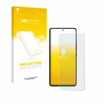 Face avant d’un emballage produit avec le logo de la marque upscreen. À côté, l’appareil ASUS ROG Phone 8 Pro Edition est repr