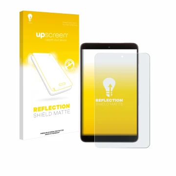 Face avant d’un emballage produit avec le logo de la marque upscreen. À côté, l’appareil Nokia T10 (portrait) est représenté a