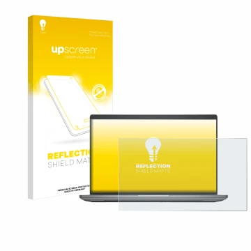 Face avant d’un emballage produit avec le logo de la marque upscreen. À côté, l’appareil Dell Precision 3591 Workstation est r