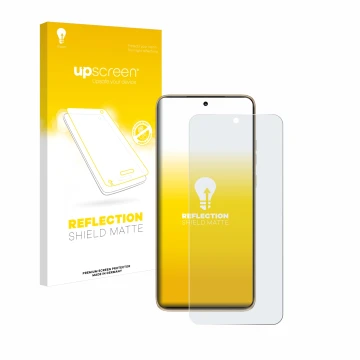 Face avant d’un emballage produit avec le logo de la marque upscreen. À côté, l’appareil Motorola Edge 50 Neo est représenté a