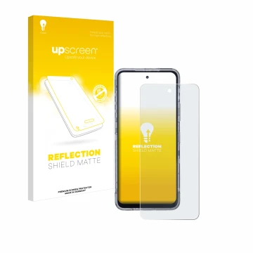 Face avant d’un emballage produit avec le logo de la marque upscreen. À côté, l’appareil AGM X6 Phantom est représenté avec la