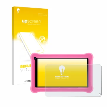 Face avant d’un emballage produit avec le logo de la marque upscreen. À côté, l’appareil Sumtab K708 7.1