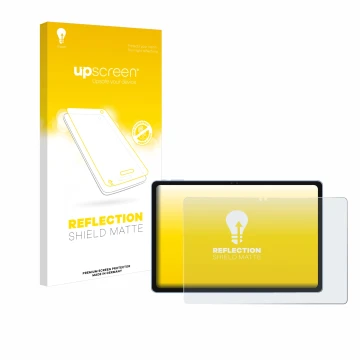 Face avant d’un emballage produit avec le logo de la marque upscreen. À côté, l’appareil Alldocube iPlay 60 Pro 11