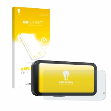 Face avant d’un emballage produit avec le logo de la marque upscreen. À côté, l’appareil Volam RC15B 6.25