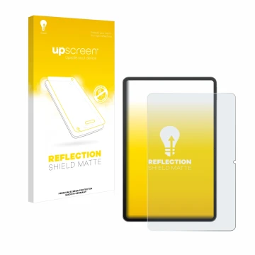 Face avant d’un emballage produit avec le logo de la marque upscreen. À côté, l’appareil Redmagic Nova Gaming-Tablet 10,9