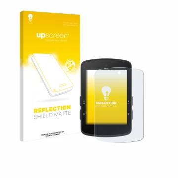 Face avant d’un emballage produit avec le logo de la marque upscreen. À côté, l’appareil Bryton Rider S510 est représenté avec