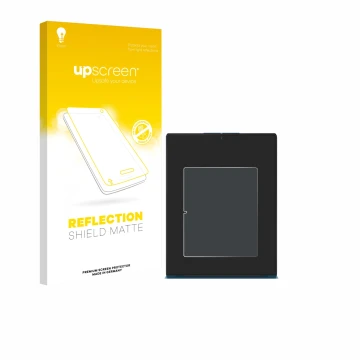 Face avant d’un emballage produit avec le logo de la marque upscreen. À côté, l’appareil Lenovo Yoga Slim 9i Gen 10 14