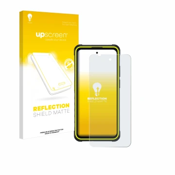 Face avant d’un emballage produit avec le logo de la marque upscreen. À côté, l’appareil Ulefone Armor X31 Pro 5G est représen