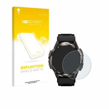 Face avant d’un emballage produit avec le logo de la marque upscreen. À côté, l’appareil Kospet Tank T3 Ultra 2 est représenté