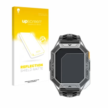 Face avant d’un emballage produit avec le logo de la marque upscreen. À côté, l’appareil Stahlgear Thor 2.0 est représenté ave