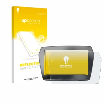 Face avant d’un emballage produit avec le logo de la marque upscreen. À côté, l’appareil Voge 525DSX 2025 est représenté avec 