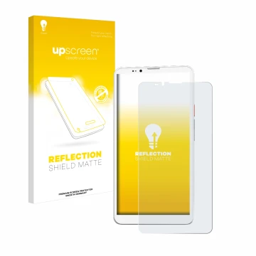 Face avant d’un emballage produit avec le logo de la marque upscreen. À côté, l’appareil Bigme Hibreak Pro est représenté avec