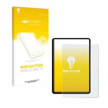 Face avant d’un emballage produit avec le logo de la marque upscreen. À côté, l’appareil Xiaomi Pad 7 Pro est représenté avec 