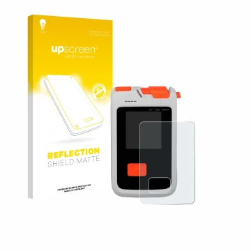 Face avant d’un emballage produit avec le logo de la marque upscreen. À côté, l’appareil Mammut Barryvox Barryvox 2 est représ