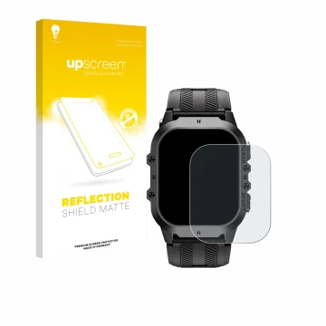 Face avant d’un emballage produit avec le logo de la marque upscreen. À côté, l’appareil Oukitel BT20 1.96