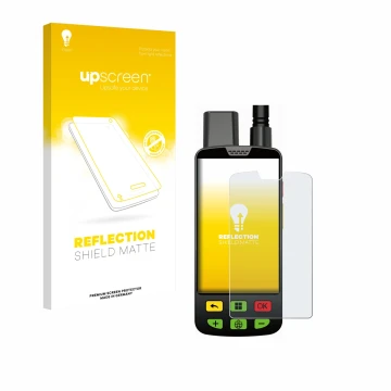 Face avant d’un emballage produit avec le logo de la marque upscreen. À côté, l’appareil Aduro Locit GPS est représenté avec l