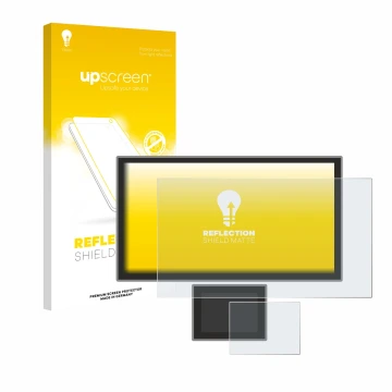 Face avant d’un emballage produit avec le logo de la marque upscreen. À côté, l’appareil Icom IC-7760 est représenté avec la p