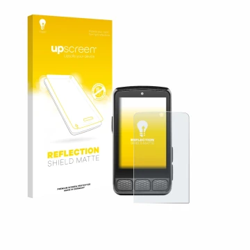 Face avant d’un emballage produit avec le logo de la marque upscreen. À côté, l’appareil Wahoo Elemnt Roam 3 est représenté av