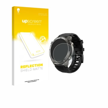 Face avant d’un emballage produit avec le logo de la marque upscreen. À côté, l’appareil Knauermann GPS 4 (2025) est représent