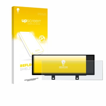 Face avant d’un emballage produit avec le logo de la marque upscreen. À côté, l’appareil Xtrons QLB42THNBR est représenté avec