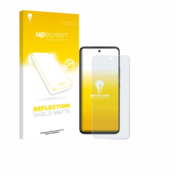Face avant d’un emballage produit avec le logo de la marque upscreen. À côté, l’appareil TCL SE NxtPaper 5G est représenté ave