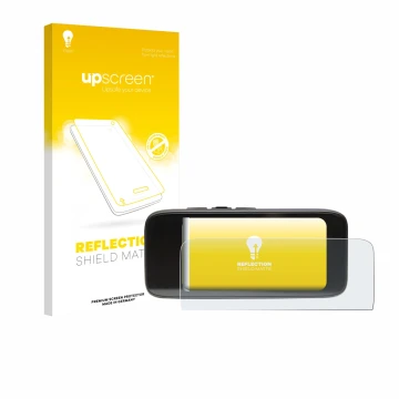 Face avant d’un emballage produit avec le logo de la marque upscreen. À côté, l’appareil Peterson StroboClip HD est représenté