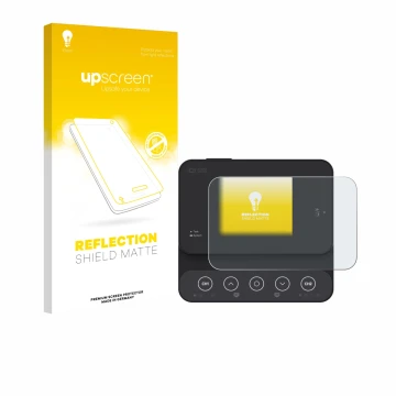 Face avant d’un emballage produit avec le logo de la marque upscreen. À côté, l’appareil ISDT K2Zip est représenté avec la pro
