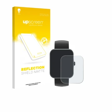 Face avant d’un emballage produit avec le logo de la marque upscreen. À côté, l’appareil Alutoria S80K 1.83