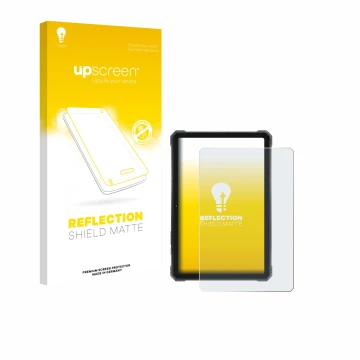 Face avant d’un emballage produit avec le logo de la marque upscreen. À côté, l’appareil Hotwav R9 Plus est représenté avec la