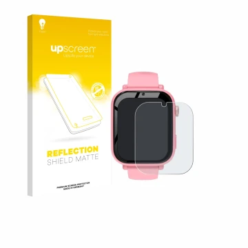Face avant d’un emballage produit avec le logo de la marque upscreen. À côté, l’appareil CATGIFF A22 est représenté avec la pr