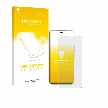 Face avant d’un emballage produit avec le logo de la marque upscreen. À côté, l’appareil Honor 400 Pro est représenté avec la 