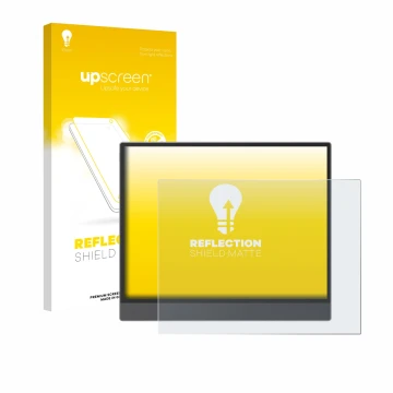 Face avant d’un emballage produit avec le logo de la marque upscreen. À côté, l’appareil Boox Tab X C est représenté avec la p