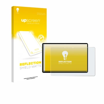 Face avant d’un emballage produit avec le logo de la marque upscreen. À côté, l’appareil Oppo Pad SE est représenté avec la pr