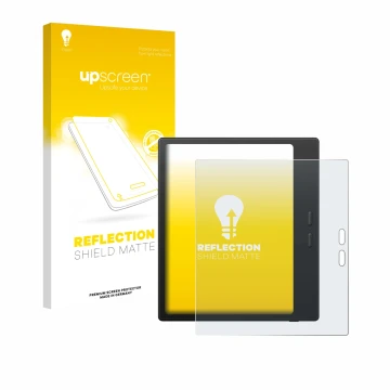 Face avant d’un emballage produit avec le logo de la marque upscreen. À côté, l’appareil Boox Go Color 7 Gen II est représenté