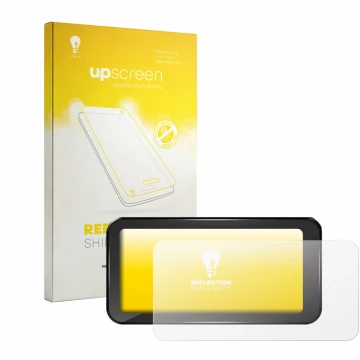 Face avant d’un emballage produit avec le logo de la marque upscreen. À côté, l’appareil Aoocci C6 Pro 6.25