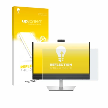 Face avant d’un emballage produit avec le logo de la marque upscreen. À côté, l’appareil Dell Pro 24 All-in-One PC est représe