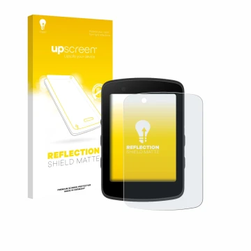 Face avant d’un emballage produit avec le logo de la marque upscreen. À côté, l’appareil Bryton Rider 550 est représenté avec 