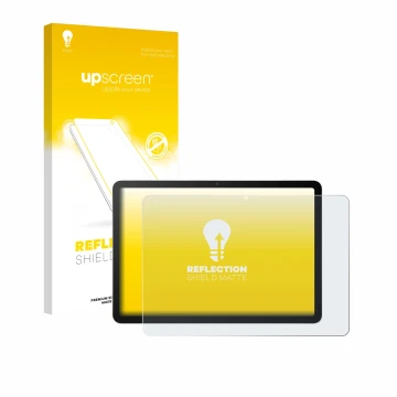 Face avant d’un emballage produit avec le logo de la marque upscreen. À côté, l’appareil Wacom MovinkPad 11 est représenté ave