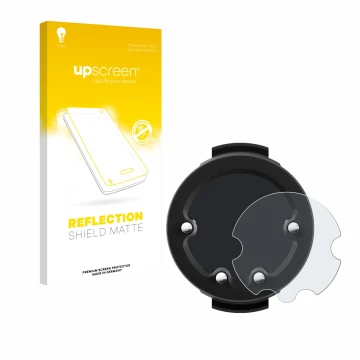 Face avant d’un emballage produit avec le logo de la marque upscreen. À côté, l’appareil Suunto Zoop est représenté avec la pr