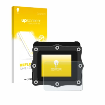 Face avant d’un emballage produit avec le logo de la marque upscreen. À côté, l’appareil Shearwater Perdix 2 est représenté av