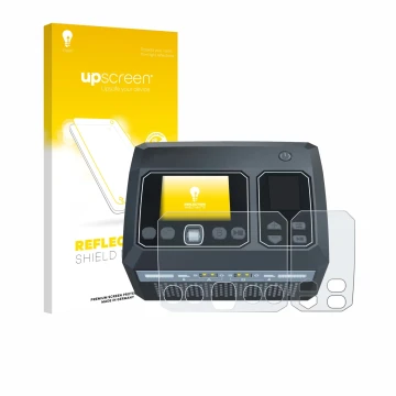 Face avant d’un emballage produit avec le logo de la marque upscreen. À côté, l’appareil SkyRc D750 Mix est représenté avec la