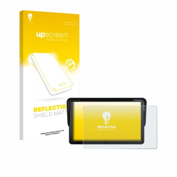 Face avant d’un emballage produit avec le logo de la marque upscreen. À côté, l’appareil Carpuride V3 7