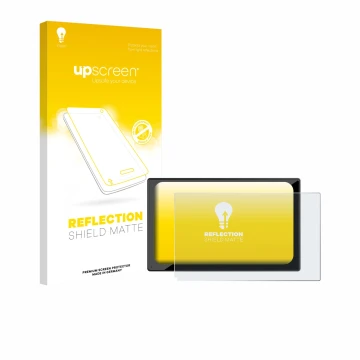 Face avant d’un emballage produit avec le logo de la marque upscreen. À côté, l’appareil Carpuride V9 9