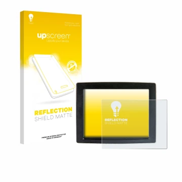 Face avant d’un emballage produit avec le logo de la marque upscreen. À côté, l’appareil John Deere GreenStar est représenté a