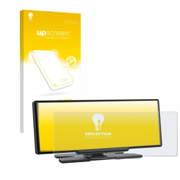 Face avant d’un emballage produit avec le logo de la marque upscreen. À côté, l’appareil Avylet RC11 8.1