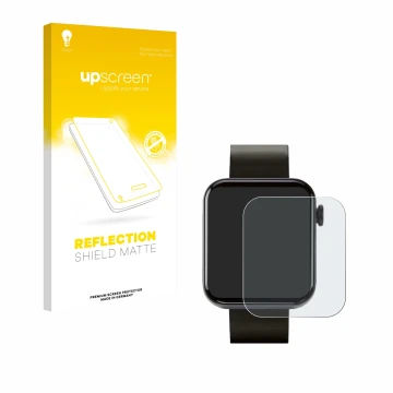 Face avant d’un emballage produit avec le logo de la marque upscreen. À côté, l’appareil Kendox Life Tracker est représenté av