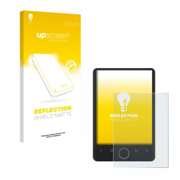 Face avant d’un emballage produit avec le logo de la marque upscreen. À côté, l’appareil SPC Light 2 est représenté avec la pr