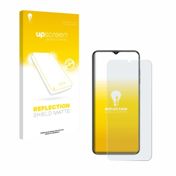 Face avant d’un emballage produit avec le logo de la marque upscreen. À côté, l’appareil Oukitel C1 est représenté avec la pro