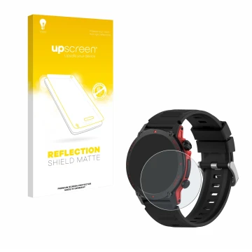 Face avant d’un emballage produit avec le logo de la marque upscreen. À côté, l’appareil Popglory S136 est représenté avec la 